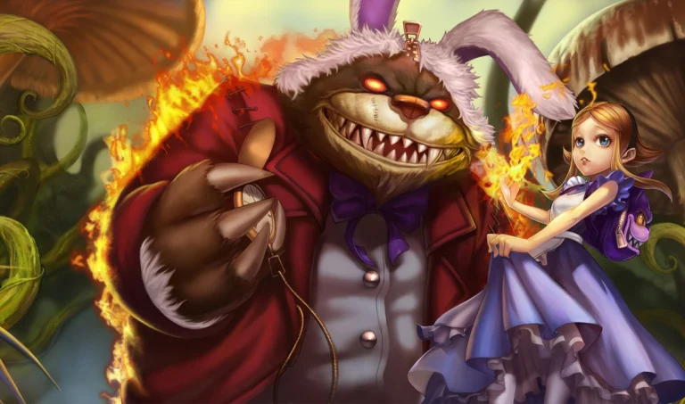 annie in wonderland splash art