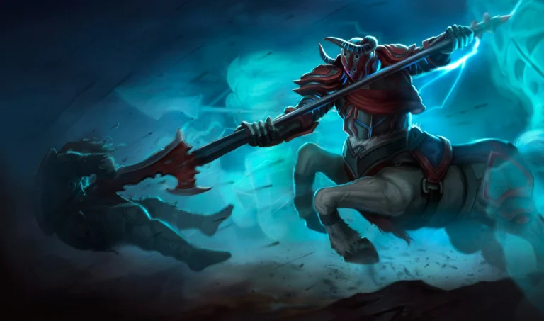 blood knight hecarim splash art