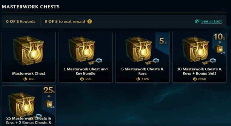 lol masterwork chests