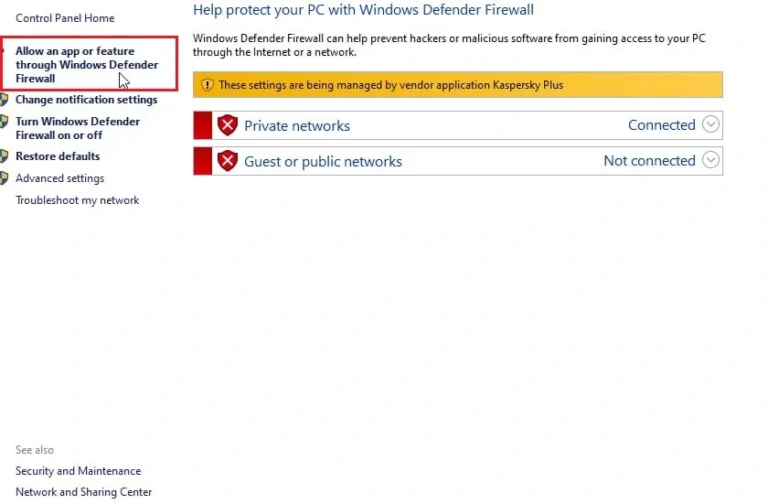 lol disable firewall 1