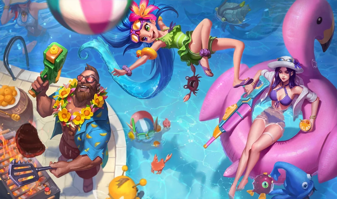 LoL Pool Party skins